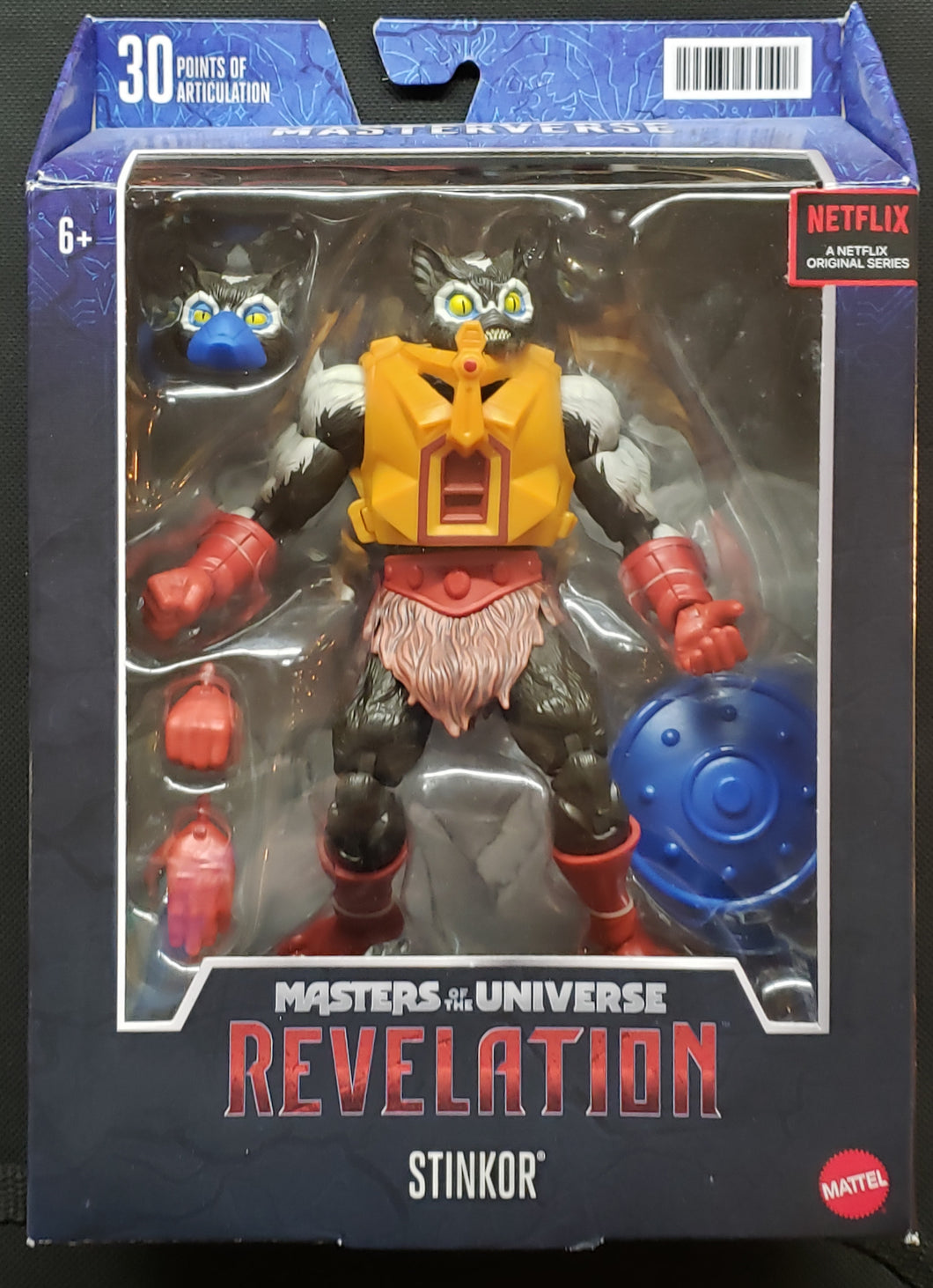 STINKOR - Masters of the Universe: Revelation MASTERVERSE (2021 MOTU) Action Figure. 30 points of Articulation