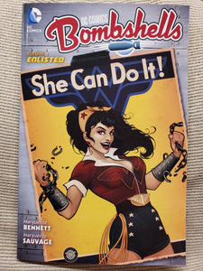 DC Comics Bombshells Vol 1 "Enlisted" New DC Comics TPB Paperback, Wonder Woman