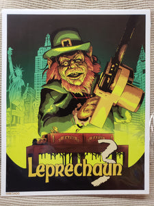 LEPRECHAUN 3 MOVIE 8" x 10" Art Print by Anderson Silva Signed of/2400 W/ COA, Bam! Horror Box Exclusive 