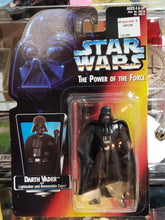 Load image into Gallery viewer, 1995 STAR WARS &quot;The Power of the Force&quot; DARTH VADER with LIGHTSABER AND CAPE Action Figure Hasbro/Kenner Figure