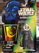 Load image into Gallery viewer, 1996 STAR WARS &quot;The Power of the Force&quot; BIB FORTUNA with HOLD-OUT BLASTER Action Figure Hasbro/Kenner Figure 