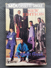 Load image into Gallery viewer, New Edition &quot;N.E. Heart Break &amp; Instrumental&quot; Cassette Single 1989, G/VG. Vintage