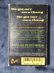 Heavy D & the Boyz "We Got Our Own Thang &  Instrumental" Cassette Tape MCA 1989 G/VG