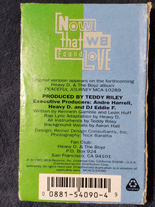 Heavy D & the Boyz "Now That We Found Love & Instrumental" Cassette Tape MCA 1991