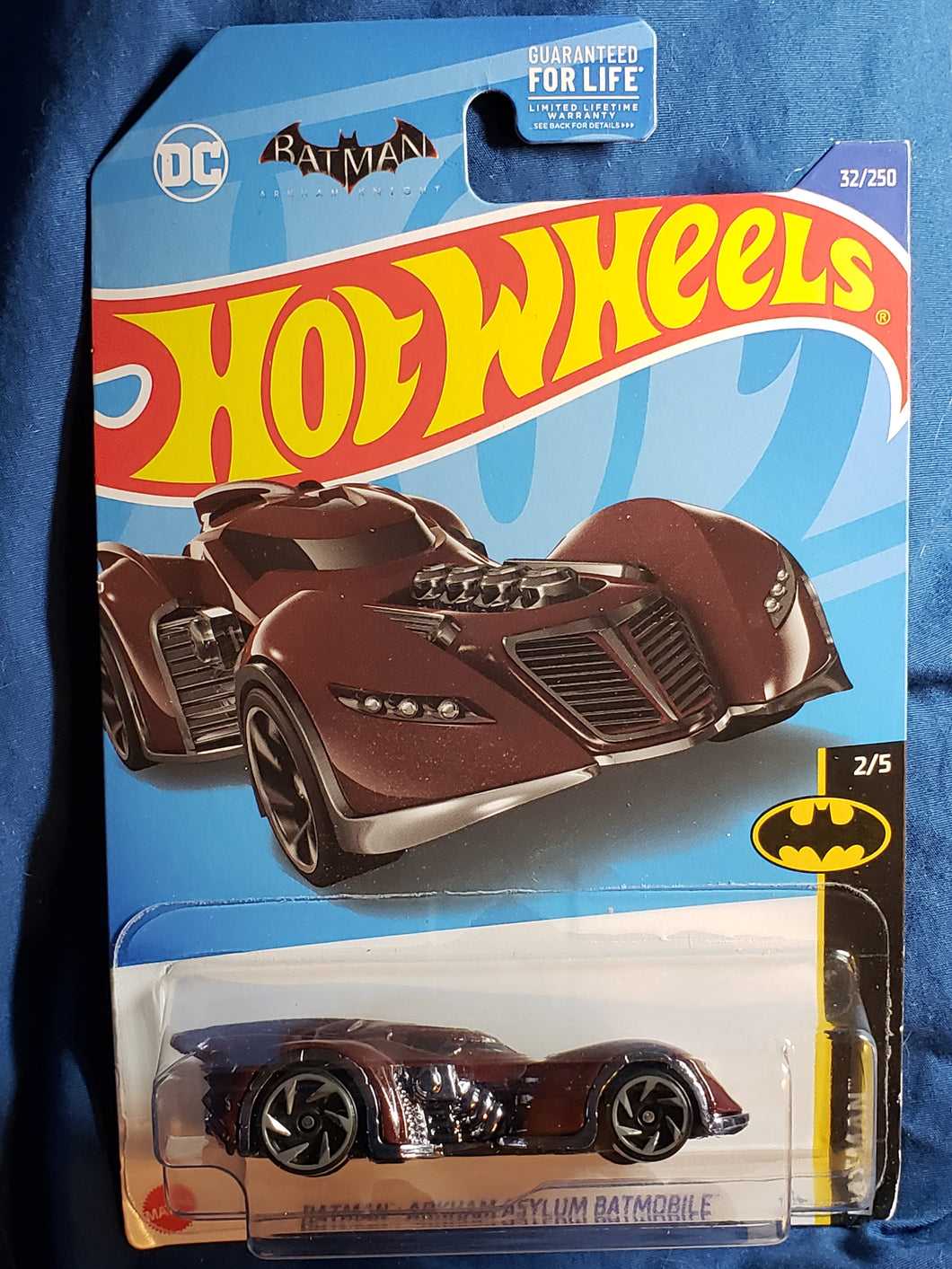 2021 Mattel Hot Wheels Batman: Arkham Asylum Batmobile #32/250 Batman #2/5