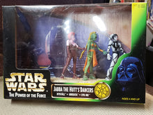 Load image into Gallery viewer, STAR WARS &quot;The Power of the Force&quot; Jabba the Hutt&#39;s Dancers. Rystall, Greeata, Lyn Me. 1998 KENNER