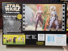 Load image into Gallery viewer, STAR WARS &quot;The Power of the Force&quot; Jabba the Hutt&#39;s Dancers. Rystall, Greeata, Lyn Me. 1998 KENNER