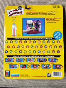 The Simpsons "Professor Frink" WORLD OF SPRINGFIELD - Series 6 Interactive Figure (Playmates)