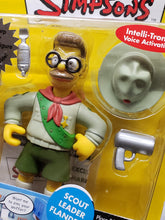 Load image into Gallery viewer, The Simpsons &quot;Scout Leader Flanders&quot; WORLD OF SPRINGFIELD - Series 10 Interactive Figure (Playmates)