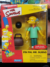 Load image into Gallery viewer, The Simpsons &quot;Pin Pals Mr. Burns&quot; WORLD OF SPRINGFIELD, Wizard/ToyFare Exclusive Interactive Figure (Playmates)