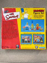 Load image into Gallery viewer, The Simpsons Blocko Figure Set, Homer, Marge, &amp; Lisa Figures Playmates #142001