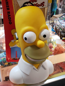 THE SIMPSONS Homer AM FM Radio Homer’s Eyes Adjust Tuning & Volume, New In Box