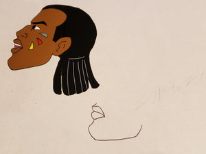 CONAN THE ADVENTURER Cartoon Animation 11x13.5" Cel. Zula, Profile