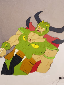 CONAN THE ADVENTURER Cartoon Animation 10.5x16" Cel W6 SC-362 Wrath-Amon Villian