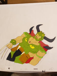 CONAN THE ADVENTURER Cartoon Animation 10.5x16" Cel W6 SC-362 Wrath-Amon Villian