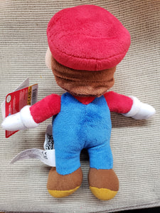 MARIO Plush Doll Toy 10” Super Mario Bros Nintendo. NES, Jakks Little Buddy 2017