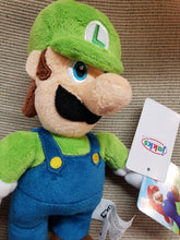 Load image into Gallery viewer, LUIGI Plush Doll Toy 10” Super Mario Bros Nintendo. NES, Jakks Little Buddy 2017