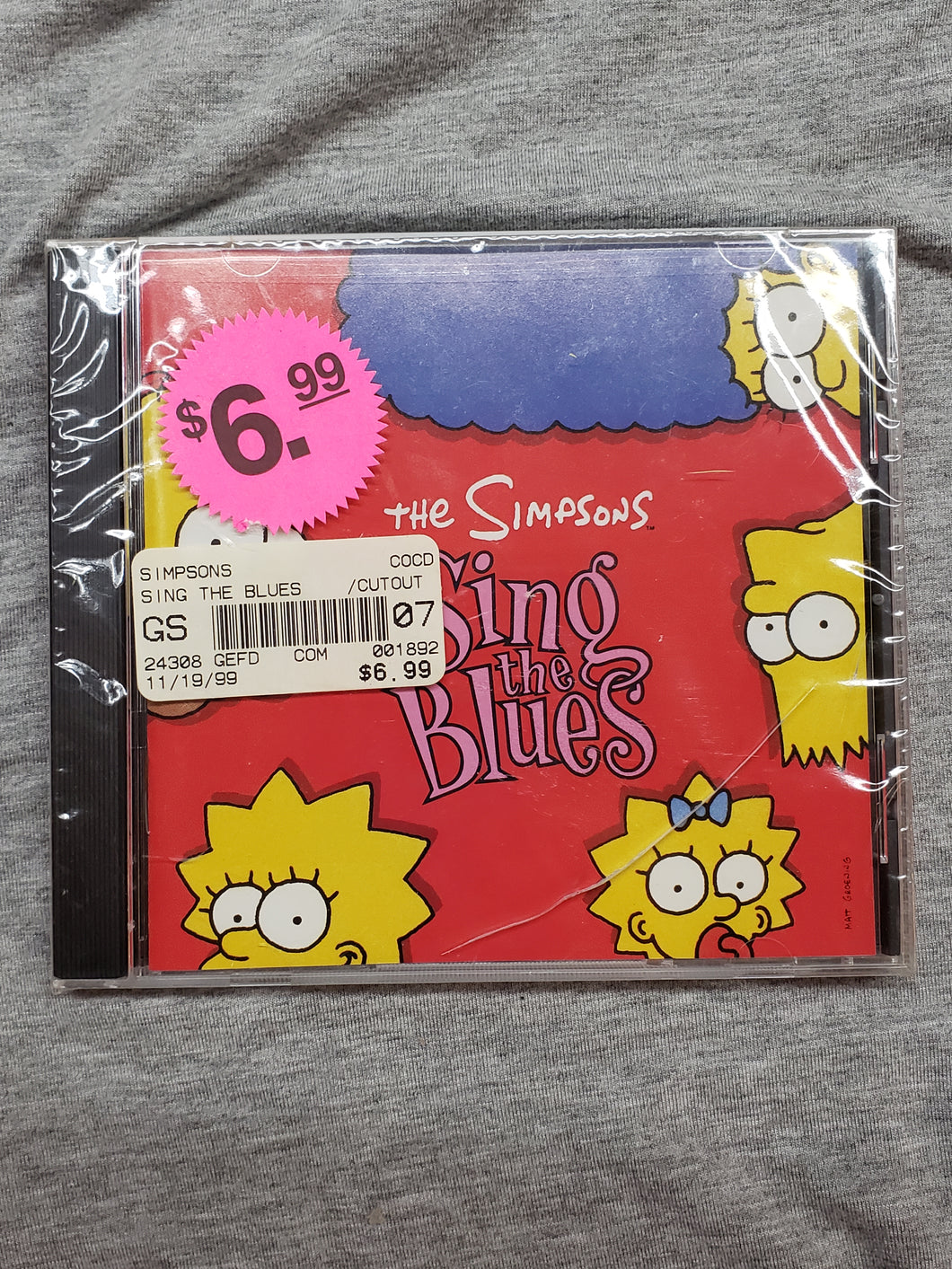 The Simpsons Sing The Blues CD 1990 Geffen Vintage Media, 