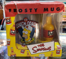 Load image into Gallery viewer, The Simpsons, Homer / Duff &quot;Couch Coach&quot; Frosty Mug, 2003 Keeps Drinks Cold (Damaged package)