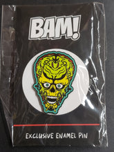 Load image into Gallery viewer, Ack! &quot;MARS ATTACKS!&quot; ALIEN Limited Enamel Pin. Bam! Box GEEK/ SCI FI Exclusive