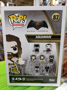 AQUAMAN "BATMAN VS SUPERMAN" Funko POP! HEROES #87 (DC Comics, Movies)