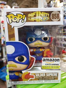 SOLDIER SUPREME "MARVEL: INFINTY WARPS" Funko POP! #858 amazon 'Glow in the Dark' Exclusive -Heroes, Comics