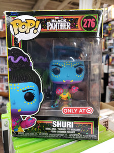 SHURI "BLACK PANTHER" Funko POP! MARVEL #276, Blacklight Target Exclusive