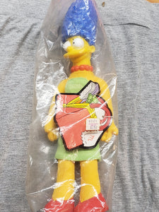 Vintage 1990 "The Simpsons" Burger King Marge Simpson Doll Plush Figure SEALED