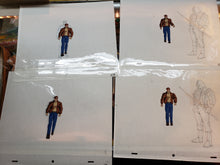 Load image into Gallery viewer, Lot of X-MEN Cyclops &amp; Bikers Hand Drawn &amp; Painted Production Animation Cels 90s