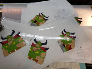 Lot of Over 25 Pieces CONAN THE ADVENTURER Cartoon Animation Pencil & Paint Cels