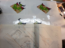 Load image into Gallery viewer, Lot of Over 25 Pieces CONAN THE ADVENTURER Cartoon Animation Pencil &amp; Paint Cels