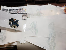 Load image into Gallery viewer, Lot of 100 &quot;GI Joe Extreme&quot; Production Pcs, Animation Cels, Pencil Sketch, Notes