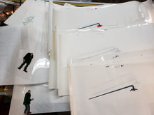 Load image into Gallery viewer, Lot of 100 &quot;GI Joe Extreme&quot; Production Pcs, Animation Cels, Pencil Sketch, Notes