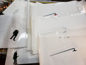 Lot of 100 "GI Joe Extreme" Production Pcs, Animation Cels, Pencil Sketch, Notes