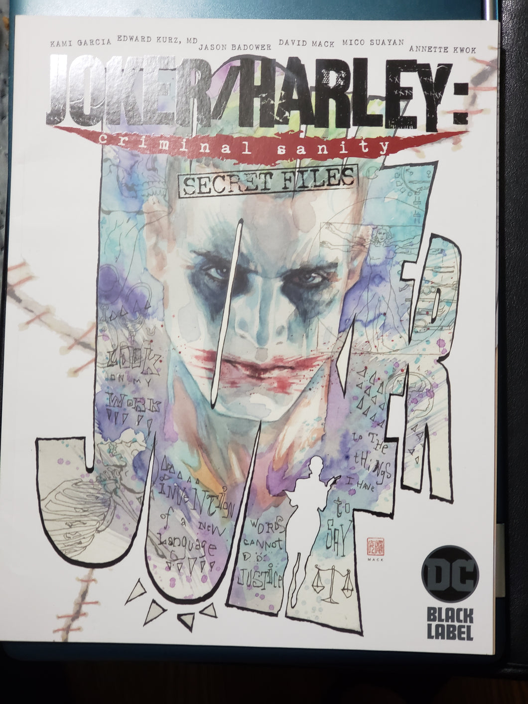 JOKER/HARLEY: Criminal Sanity Secret Files #1 (DC Comics Black Label) oversized F