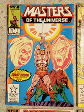 Load image into Gallery viewer, Masters of the Universe #1, 2,3,5,6,7 Marvel /STAR Comics 1986 Lot Of 6 VG MOTU