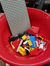 Load image into Gallery viewer, Vintage Lot: Lego Mixed Building Bricks / Blocks Lot Of Parts, 2 1/2 lb (1130 gm) with Box