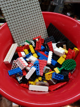 Load image into Gallery viewer, Vintage Lot: Lego Mixed Building Bricks / Blocks Lot Of Parts, 2 1/2 lb (1130 gm) with Box