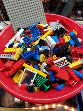 Load image into Gallery viewer, Vintage Lot: Lego Mixed Building Bricks / Blocks Lot Of Parts, 2 1/2 lb (1130 gm) with Box