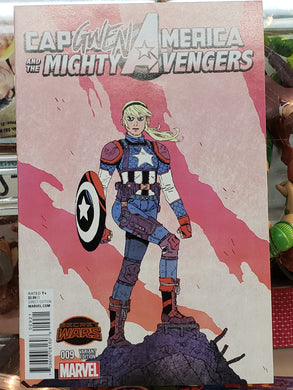 Captain America and the Mighty Avengers #9 - CapGwen America Cover VG/VF