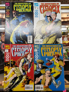 The Adventures of Cyclops and Phoenix #1-4 Complete Set 1 2 3 4 Lot, Good- 1994