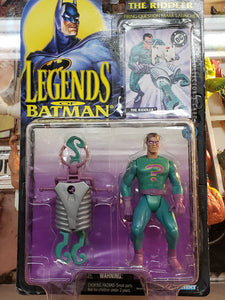 1995 Kenner Legends Of Batman THE RIDDLER 5" w/ Launcher Action Figure Sealed