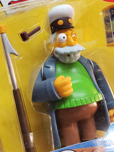 The Simpsons "Captain McAllister" WORLD OF SPRINGFIELD - Series 5 Interactive Figure (Playmates)