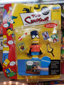 The Simpsons "Bartman (Bart)" WORLD OF SPRINGFIELD - Series 5 Interactive Figure (Playmates) 