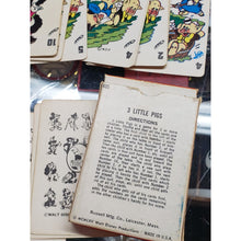 Load image into Gallery viewer, Walt Disney The Three Little Pigs Vintage Childs Playing Cards 1965 Complete Set