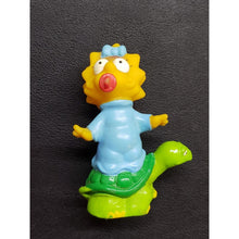 Load image into Gallery viewer, The Simpsons, Maggie on turtle PVC Figure 1990 VTG toy Plastic FOX Cartoons
