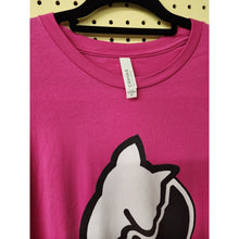 Load image into Gallery viewer, XL &quot;Pussywhipped&quot; Short Sleeve Cat Lover T-Shirt, Yin-Yang Yang Logo On Berry