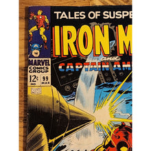 Load image into Gallery viewer, Tales of Suspense #99 1968 Flat tight and glossy G/VG Iron Man Captain America