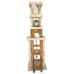 Armarkat Multi-Level Real Wood Cat Tower X8303 Cat Tree In Beige