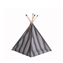 Load image into Gallery viewer, Armarkat Cat Bed Model C56HBS/SH, Teepee Style with Striped Pattern